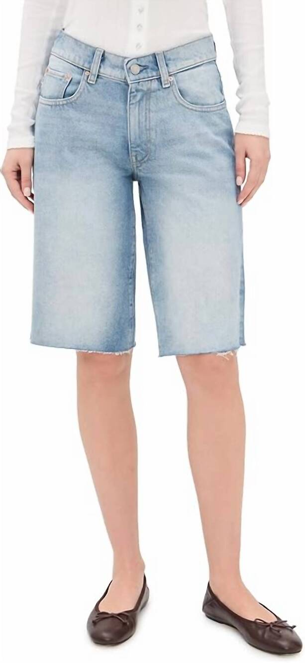 NEW DL1961 - WOMEN'S abby relaxed low rise shorts in bayside